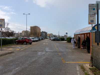 La zona a ridosso del mare invece � occupata in parte dal park&ride realizzato nel 2004...
